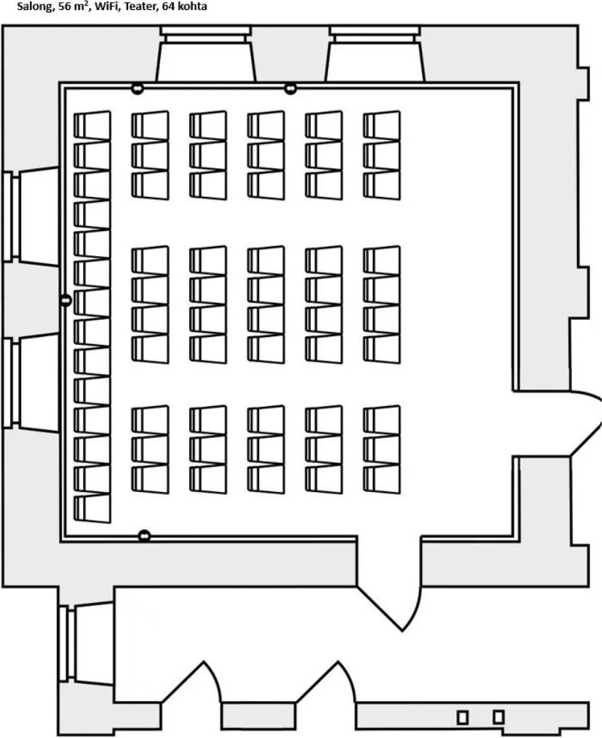 Salongi plaan — teater, 64 kohta